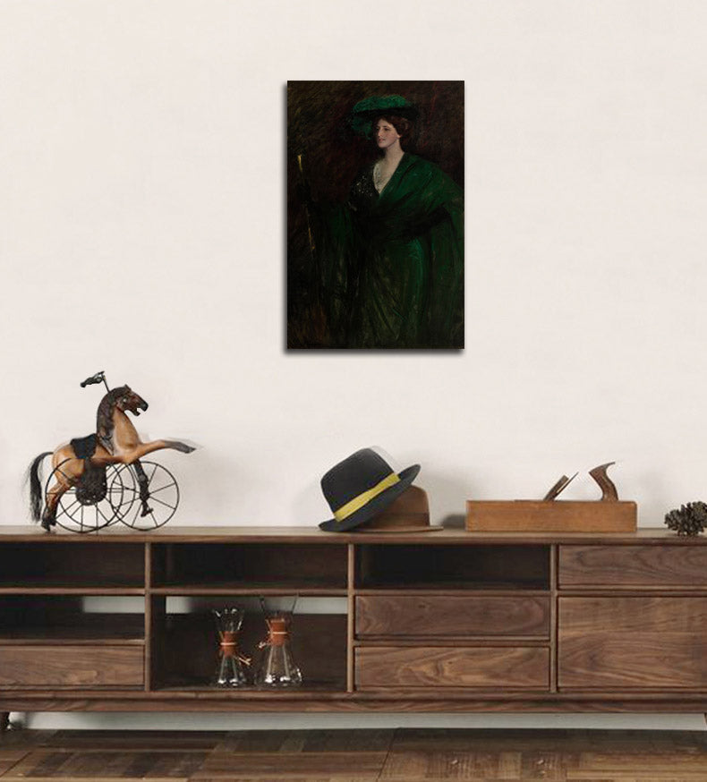 The Emerald Lady - by William Merritt Chase