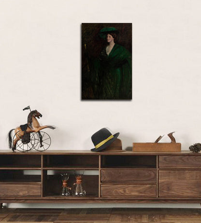 The Emerald Lady - by William Merritt Chase