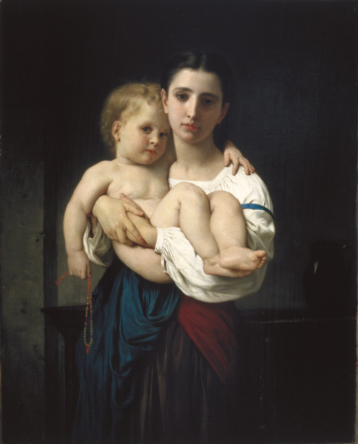 The Elder Sister, reduction (La soeur aînée, réduction) by William-Adolphe Bouguereau