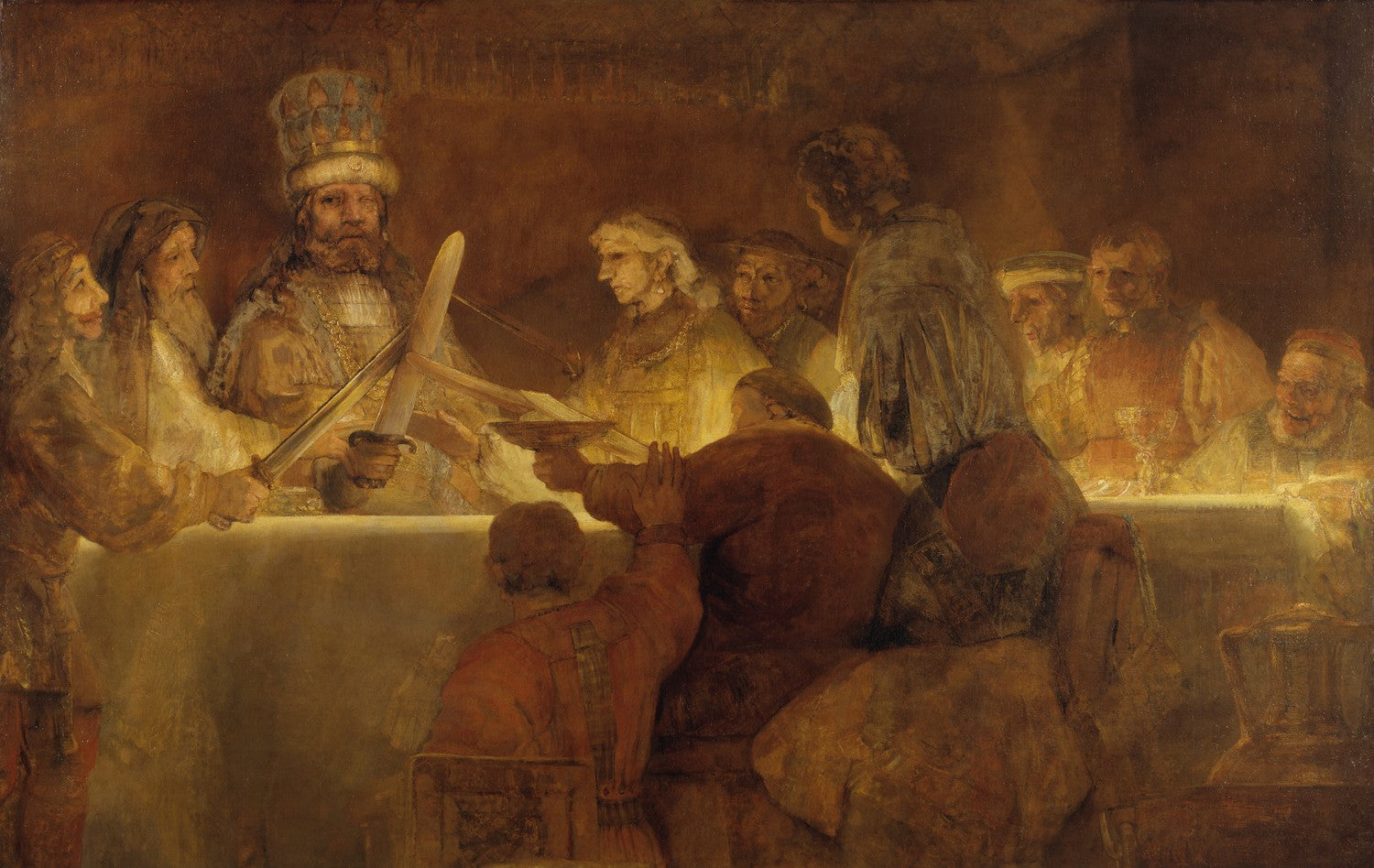 The Conspiracy of the Batavians under Claudius Civilis by Rembrandt