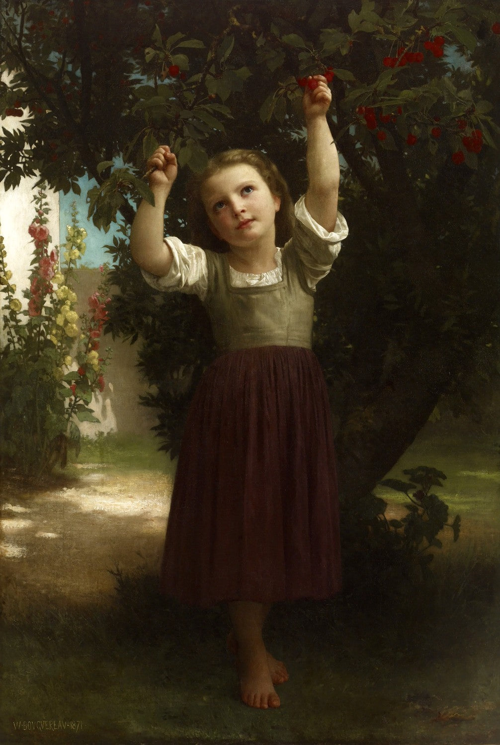 The Cherry Picker by William-Adolphe Bouguereau