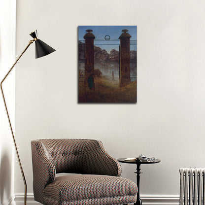 The Cemetery - by Caspar David Friedrich