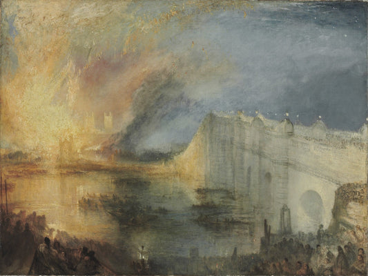 The Burning of the Houses of Lords and Commons, October 16, 1834 by J. M. W. Turner