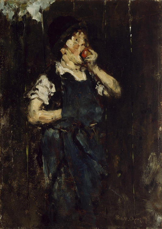 The Apprentice (Boy with  Apple) by William Merritt Chase