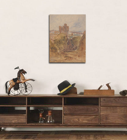 Tantallon Castle (?), a study - by J. M. W. Turner