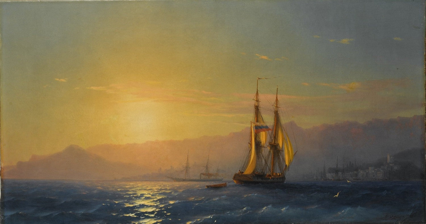 Sunset at Sea by Ivan Aivazovsky