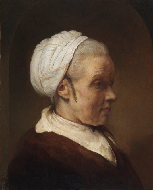 Study of a Woman in a White Cap by Rembrandt