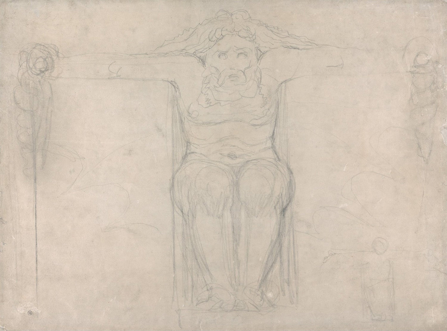 Study for a Destroying Deity by William Blake