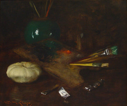 Still Life, My Palette by William Merritt Chase