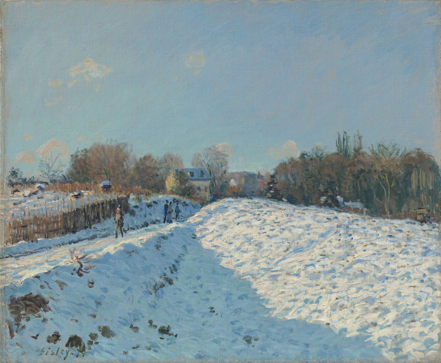 Snow Effect in Louveciennes by Alfred Sisley