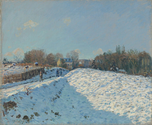 Snow Effect in Louveciennes by Alfred Sisley