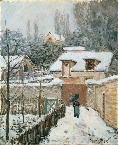 Snow at Louveciennes by Alfred Sisley