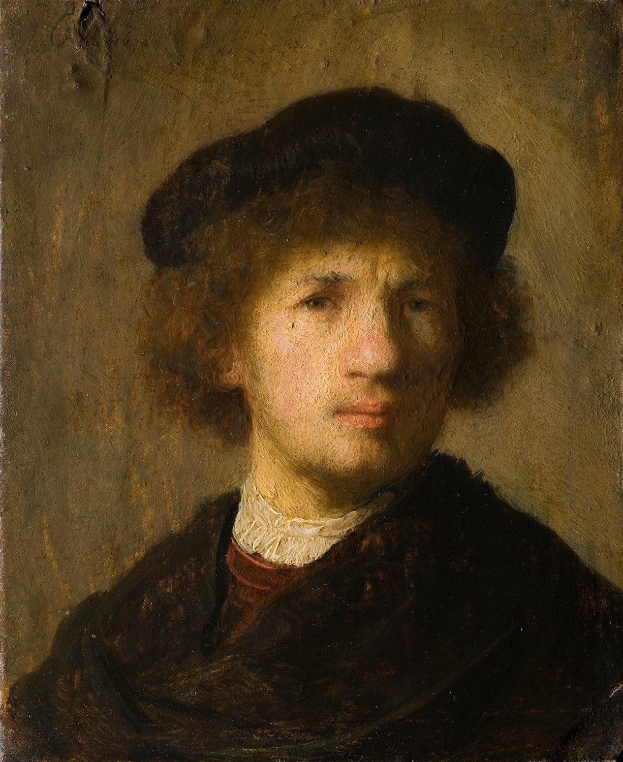 Selfportrait by Rembrandt