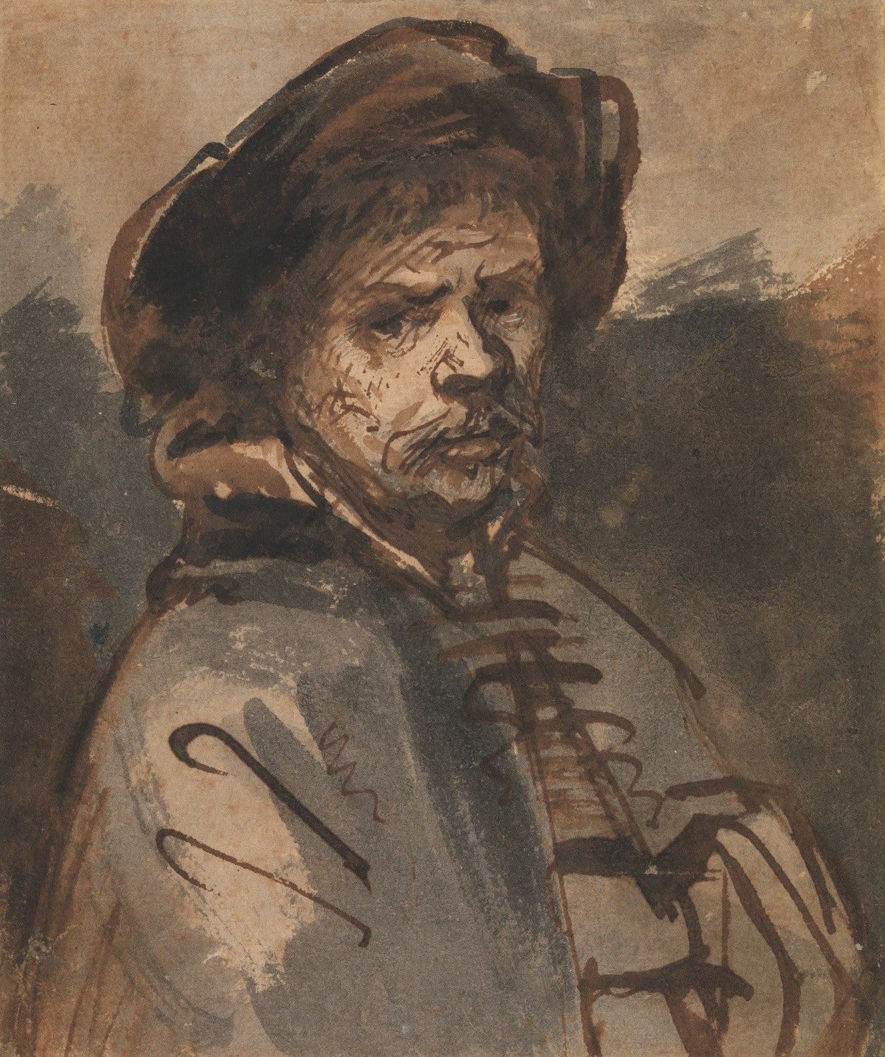 Self-Portrait by Rembrandt