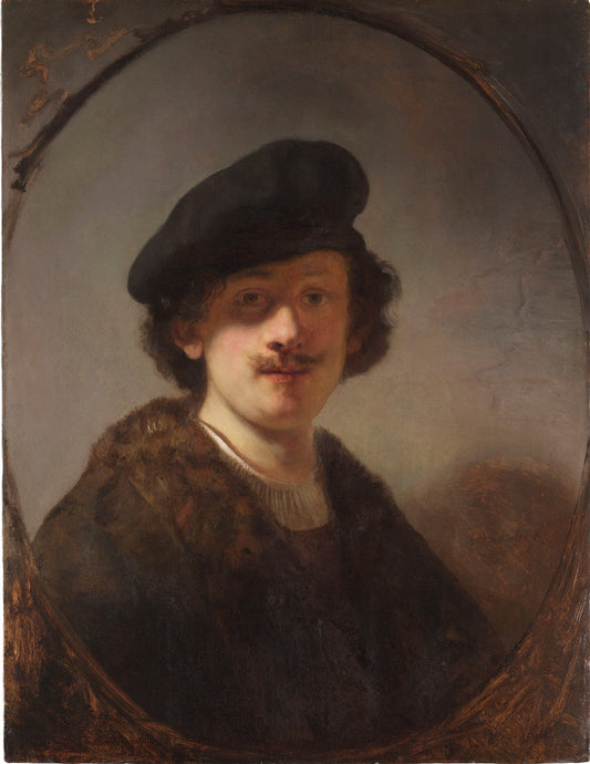 Self-Portrait with Shaded Eyes by Rembrandt