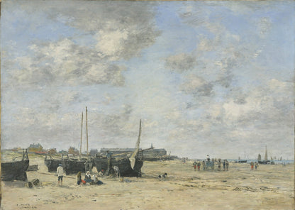 Seashore of Berck by Eugène Boudin