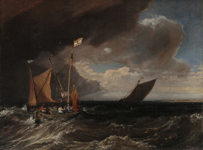 Seascape with a Squall Coming Up by J. M. W. Turner