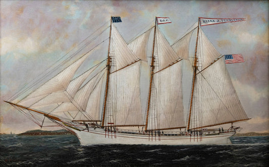 Schooner ELIZA J. PENDLETON by William Pierce Stubbs