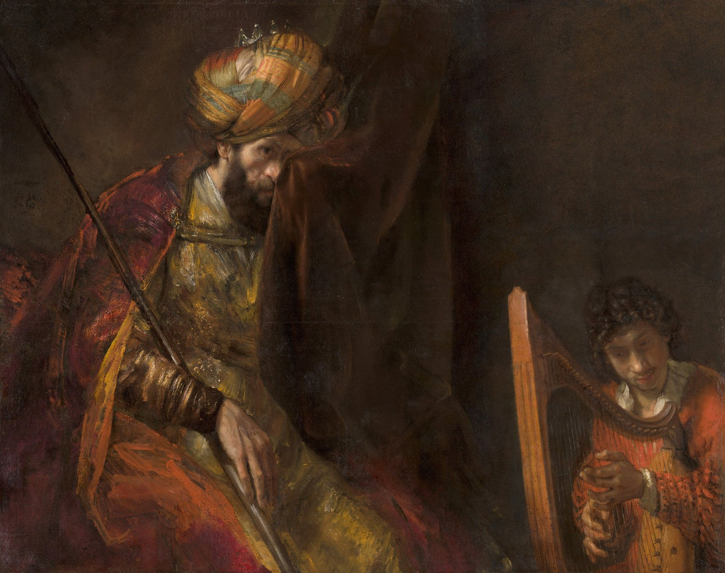 Saul and David by Rembrandt