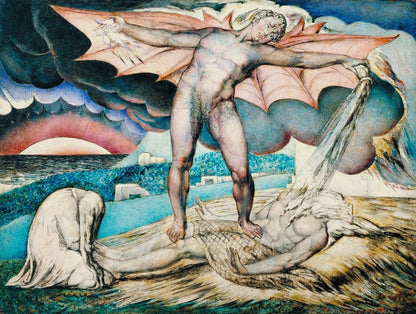 Satan Smiting Job with Sore Boils by William Blake