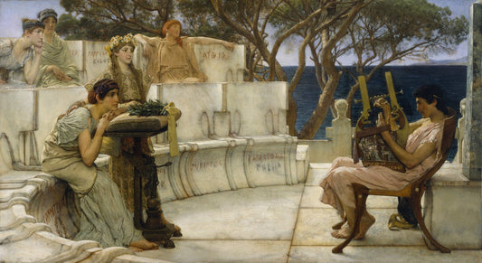 Sappho and Alcaeus by Lawrence Alma-Tadema