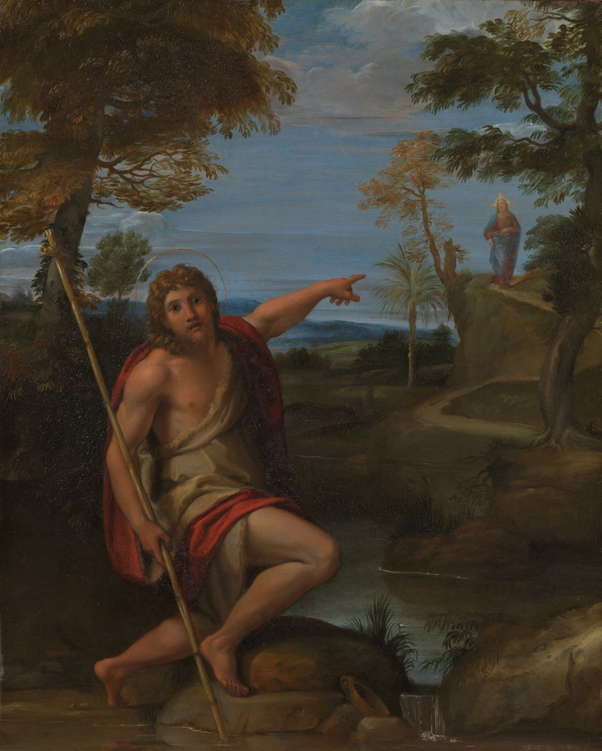 Saint John the Baptist Bearing Witness by Annibale Carracci