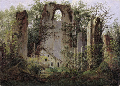 Ruined Monastery of Eldena near Greifswald by Caspar David Friedrich