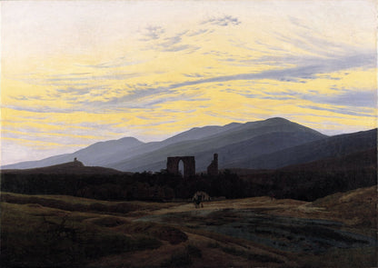 Ruin of Eldena in the Giant Mountains by Caspar David Friedrich