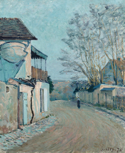 Rue de la Princesse, Winter (Rue de la princesse, l'hiver) by Alfred Sisley