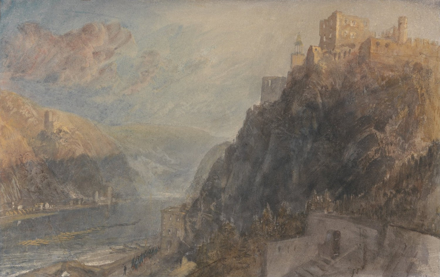 Rheinfels Looking to Katz and Gourhausen by J. M. W. Turner