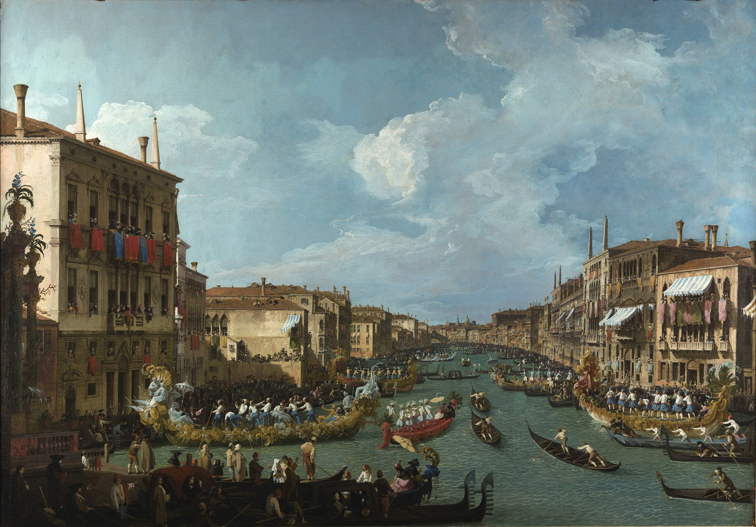 Regatta on the Grand Canal by Canaletto