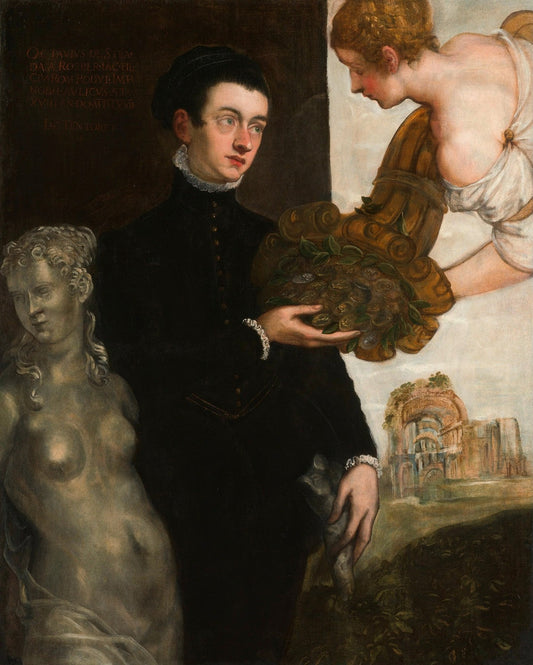 Portret van Ottavio Strada by Tintoretto