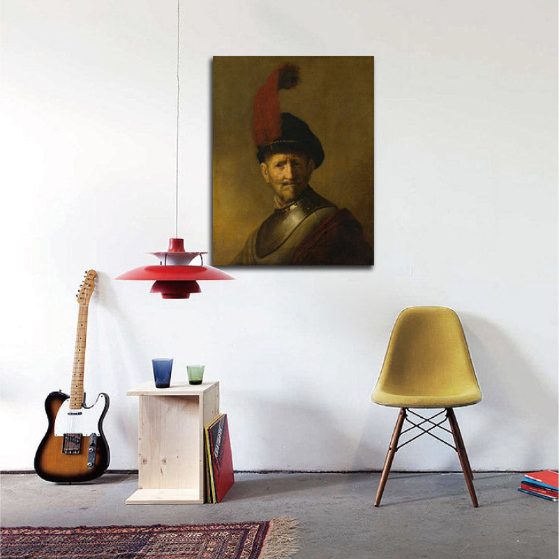 Portret van een man, misschien Rembrandts vader, Harmen Gerritsz. van Rijn - by Rembrandt