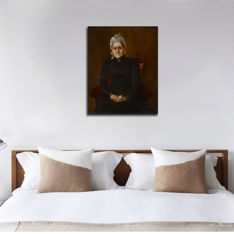 Portrait of My Mother (Sarah Swaim Chase) - by William Merritt Chase