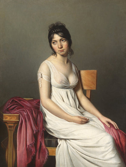 Portrait of a Young Woman in White by Jacques-Louis David