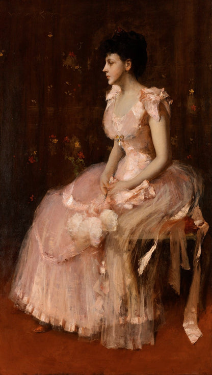 Portrait of a Lady in Pink by William Merritt Chase