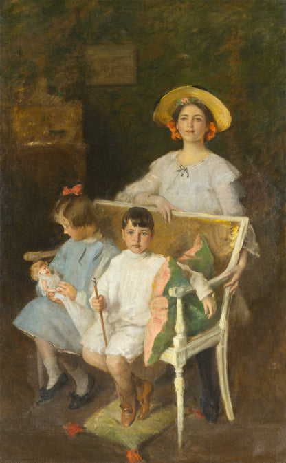 Portrait Group (Dorothy, Helen, and Bob) by William Merritt Chase