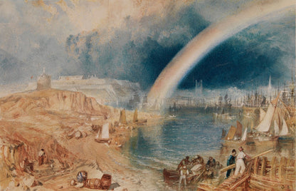 Plymouth with a Rainbow by J. M. W. Turner