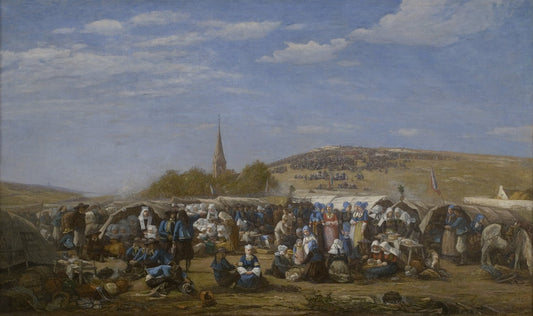 Pardon de Sainte-Anne-La-Palud by Eugène Boudin