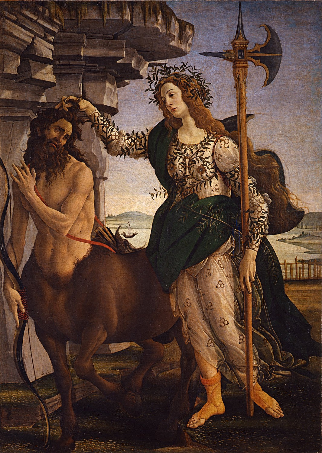 Pallas and the Centaur by Sandro Botticelli