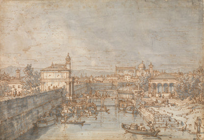 Padua: The River Bacchiglione and the Porta Portello by Canaletto