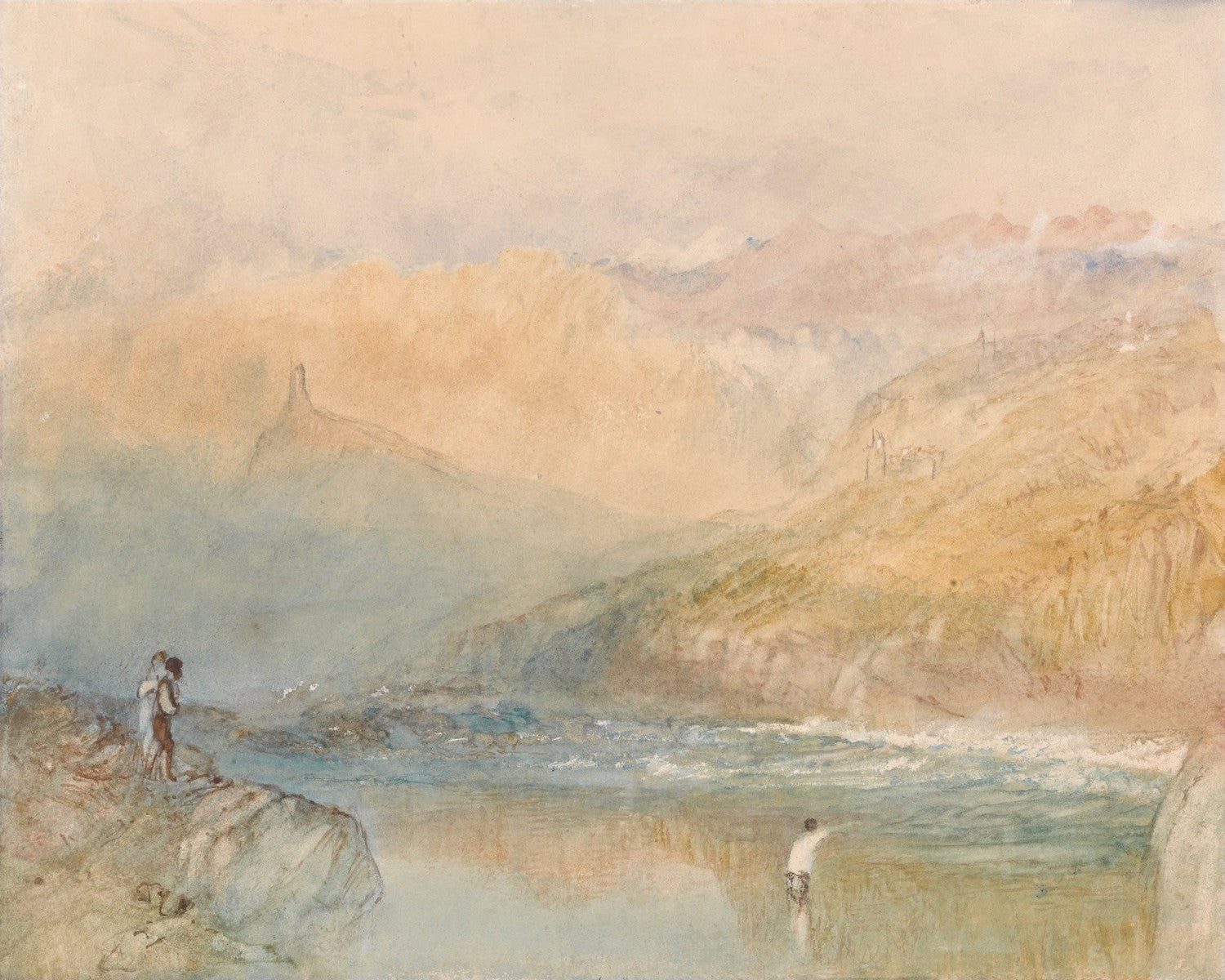 On the Mosell, Near Traben Trarbach by J. M. W. Turner