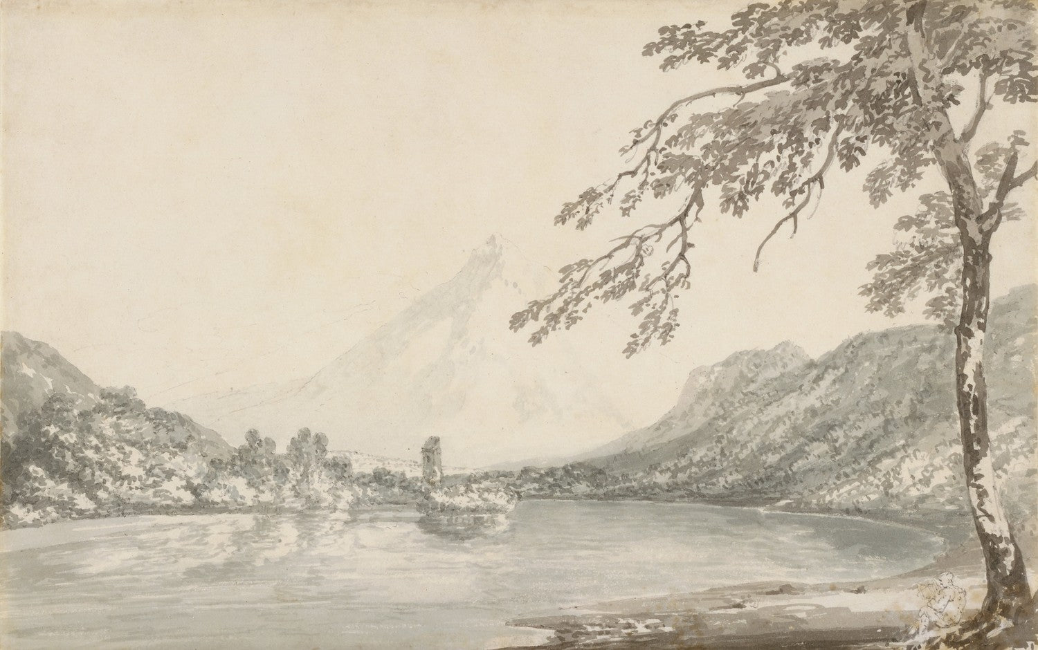 On the Aar between Unterseen and Lake of Brienz by J. M. W. Turner