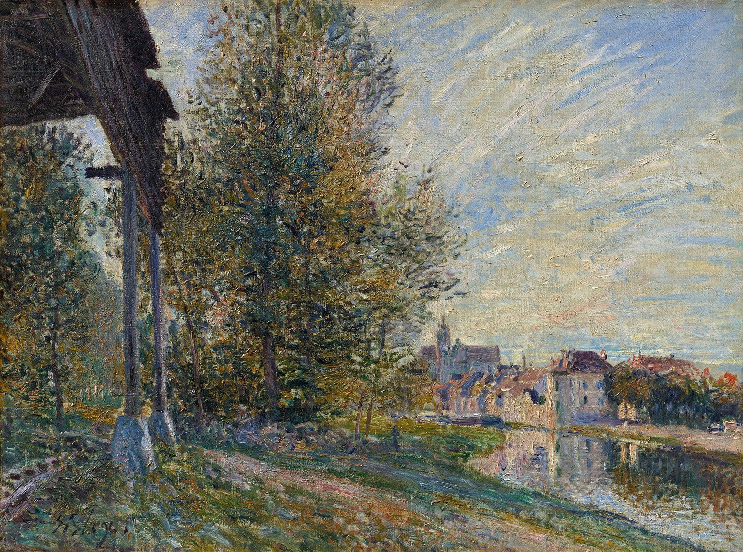 Near Moret-sur-Loing by Alfred Sisley