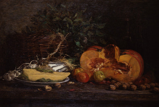 Nature morte au potiron by Eugène Boudin