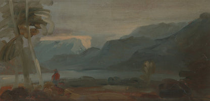 Mountainous Landscape with Figures and Cattle by J. M. W. Turner