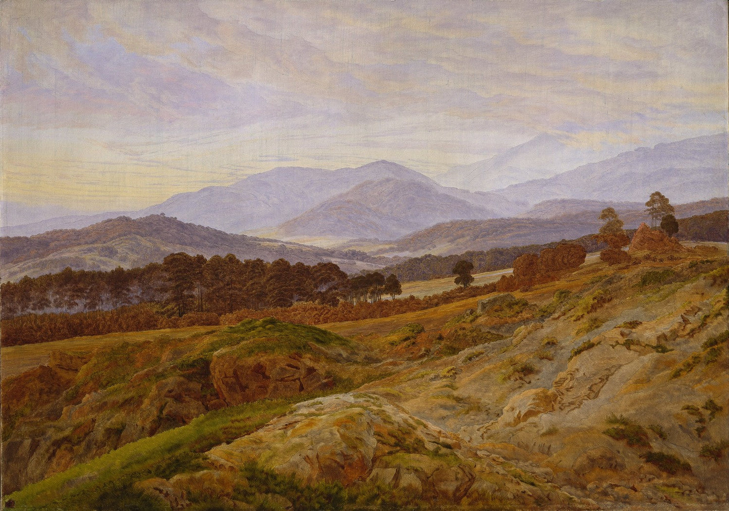 Mountain in Riesengebirge by Caspar David Friedrich