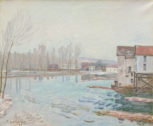 Moret in Winter by Alfred Sisley