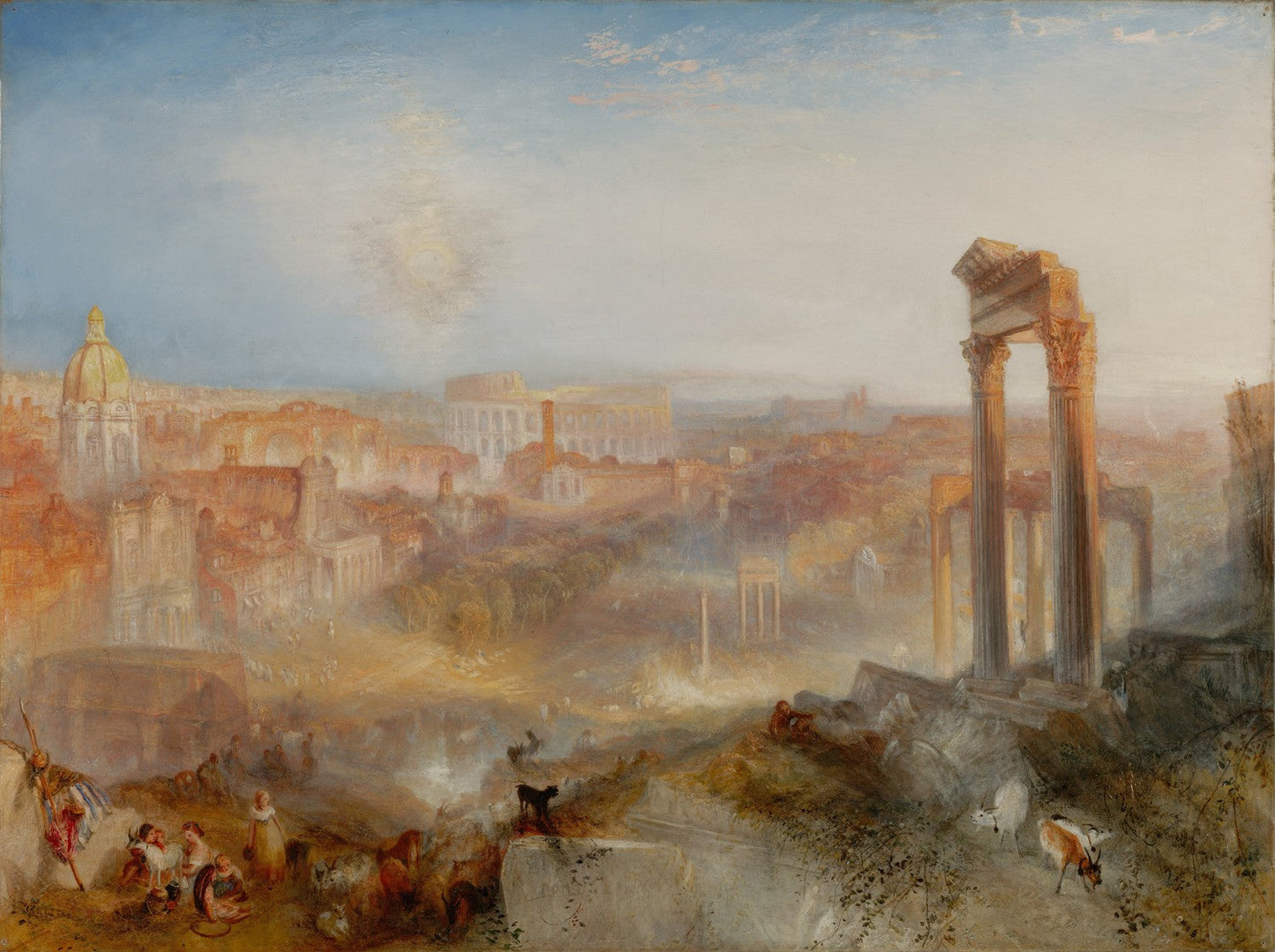 Modern Rome - Campo Vaccino by J. M. W. Turner