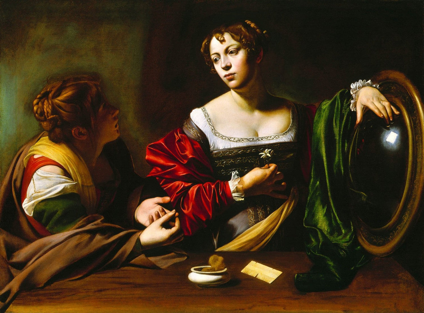 Martha and Mary Magdalene by Caravaggio